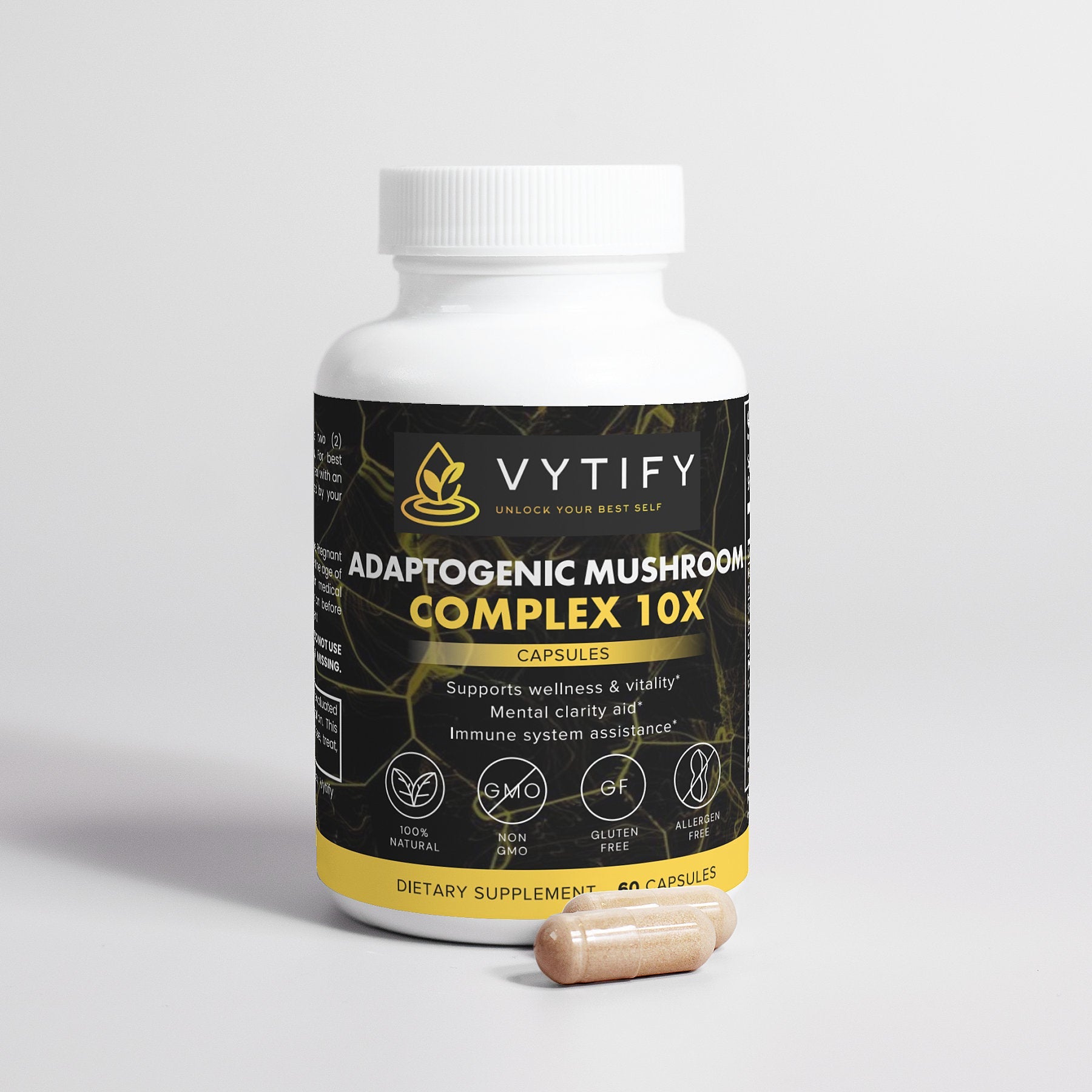 Adaptogenic Mushroom Complex 10X - Vytify