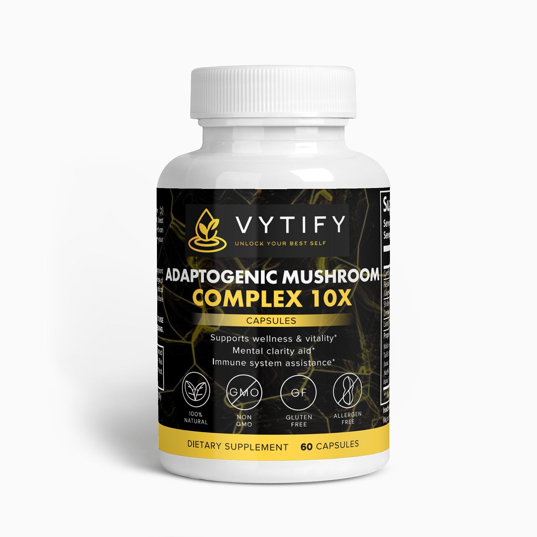 Adaptogenic Mushroom Complex 10X - Vytify