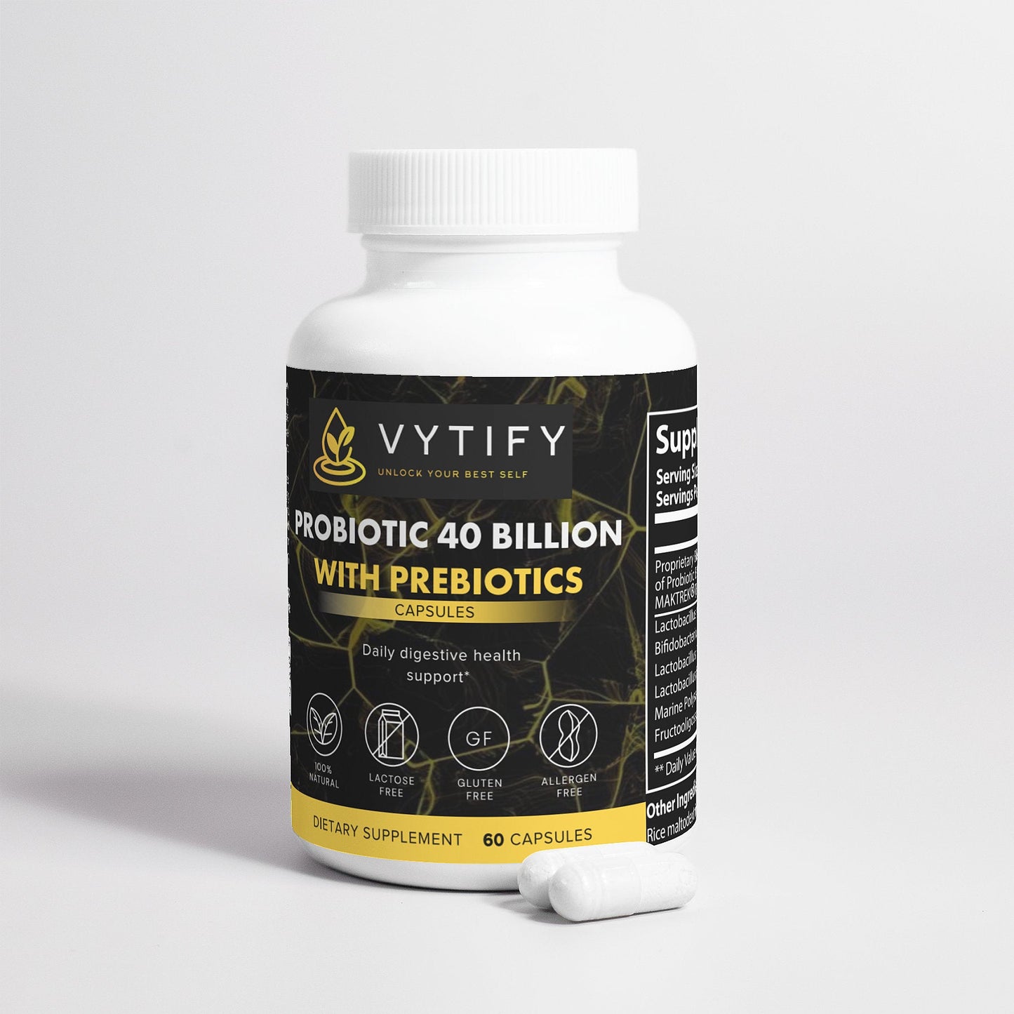 Probiotic 40 Billion with Prebiotics - Vytify