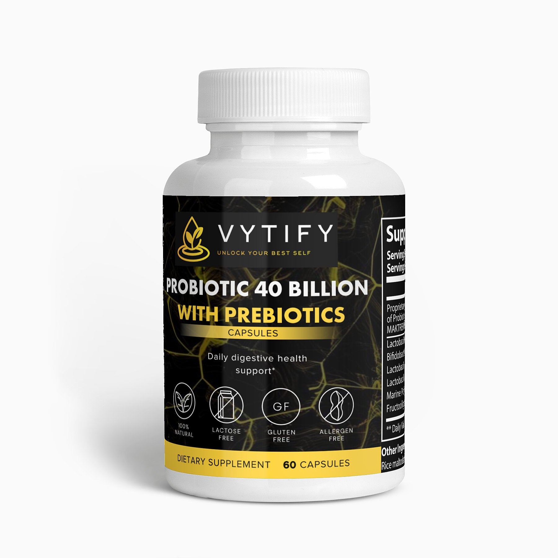 Probiotic 40 Billion with Prebiotics - Vytify